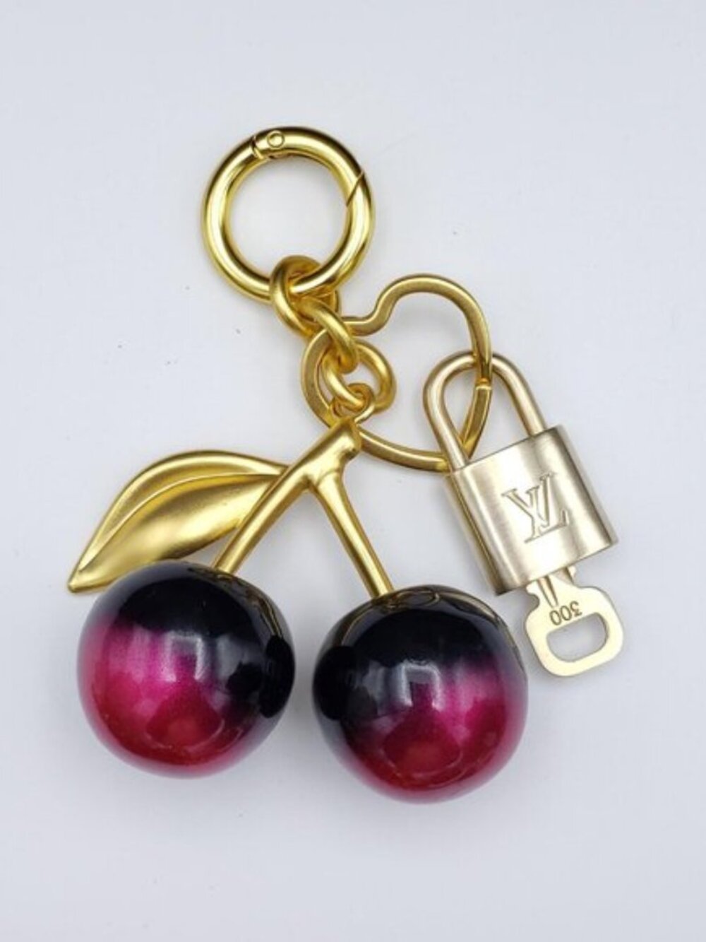 Authentic Louis Vuitton Padlock & Key Gold ✨Unbranded Bag Charm Keychain - Picture 13 of 13